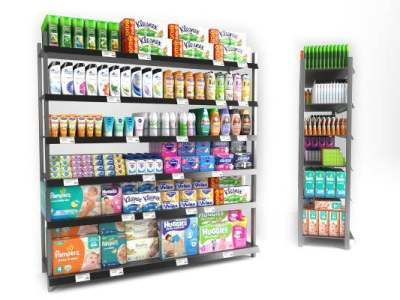 现代超市果蔬货架 设计理念与实用模型